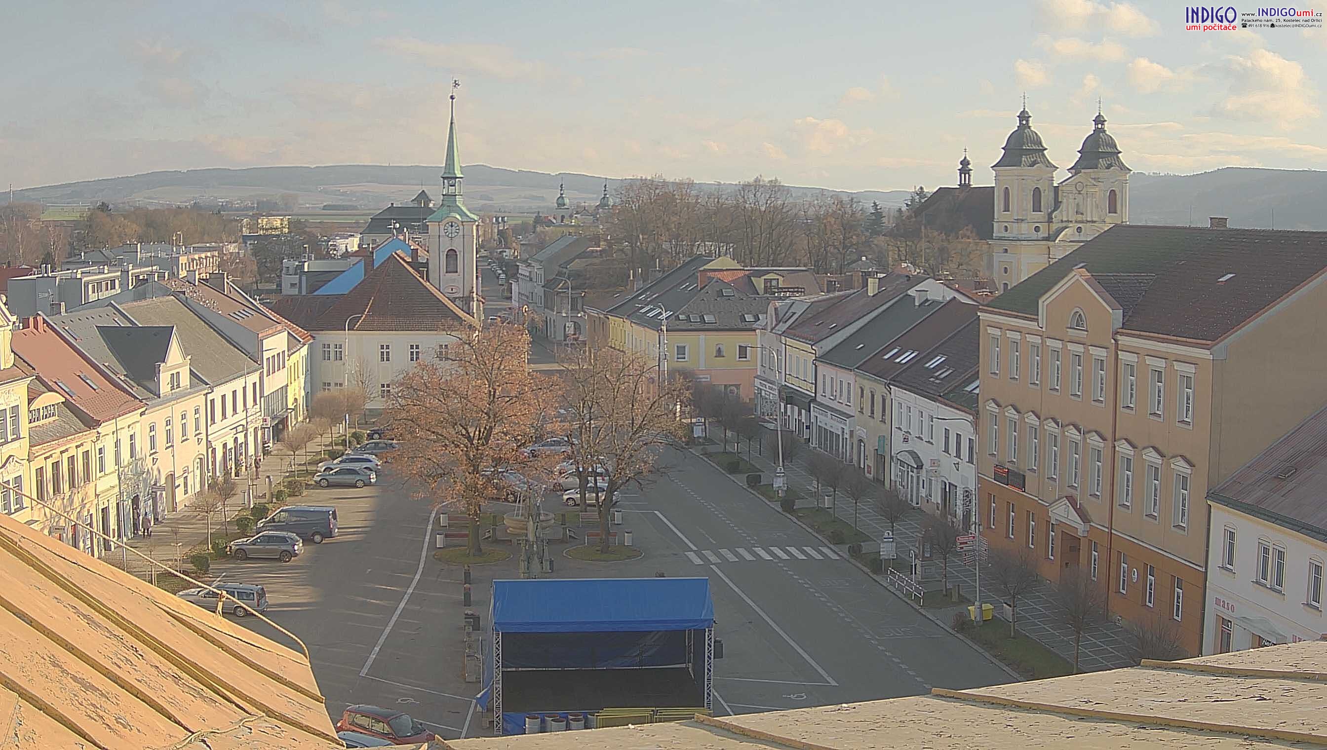 Kamera na żywo - Kostelec nad Orlicí
