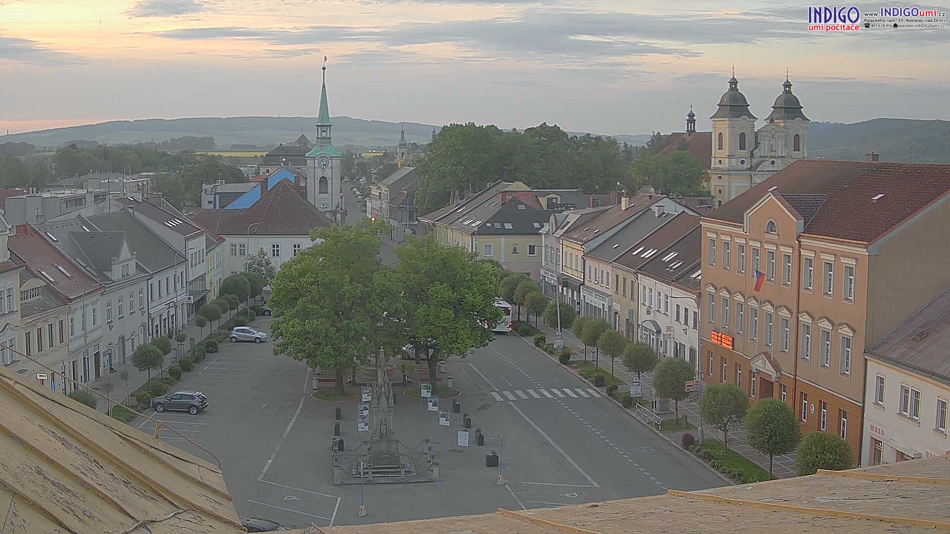 Kamera na żywo - Kostelec nad Orlicí