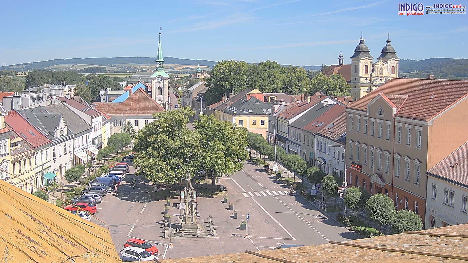 Kamera na żywo - Kostelec nad Orlicí